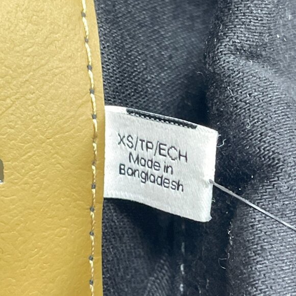 Calvin Klein XS Black Classic Trucker Denim Jacket Stretchy Fit d0153 - Picture 3 of 8